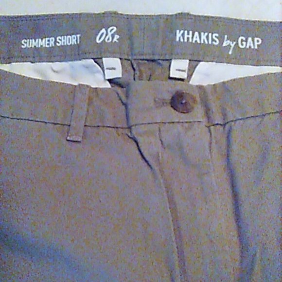 Khakis By GAP Shorts Size 08R Khaki Green Summer Short Marcia GAP - Picture 3 of 3